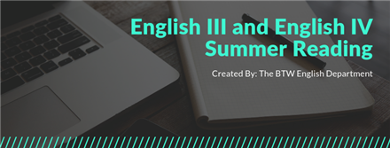 English 3 & 4 Summer Reading